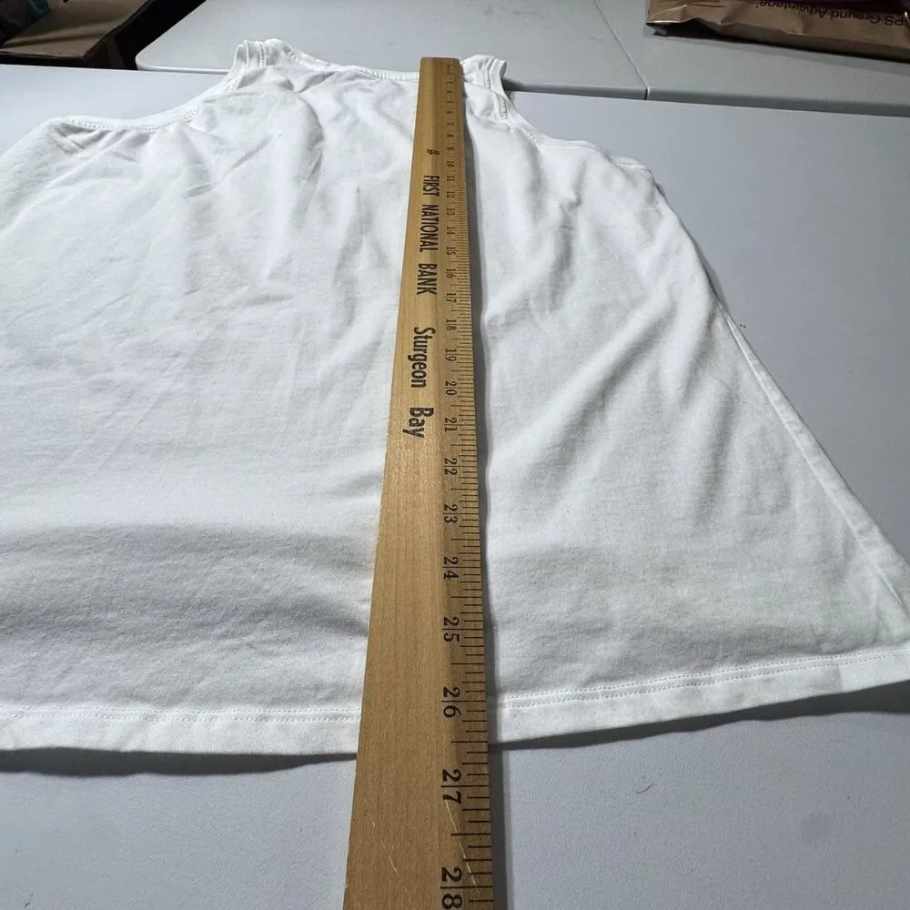 Nike Women’s Plus Size‎ Just Do It Dry Fit White Cotton Workout Tank
